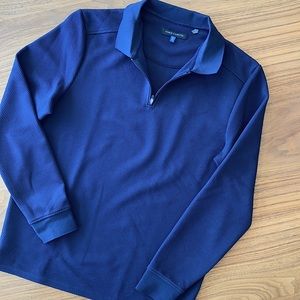 Vince Camuto Navy Zip Pullover - M